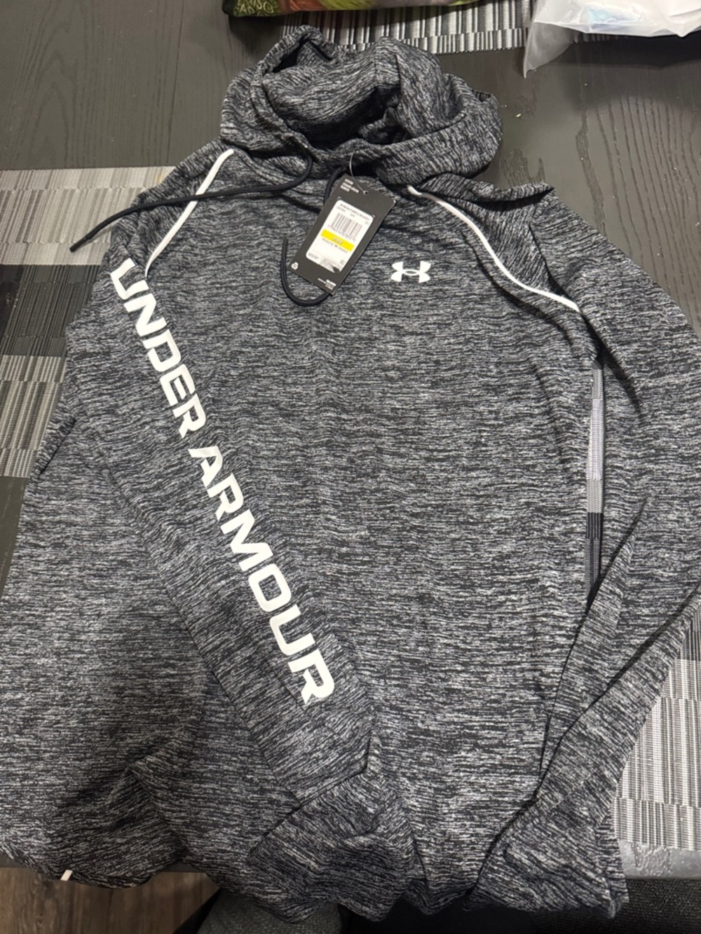 Under Armour woman  Heather Pullover White Logo